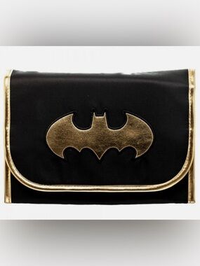 DC Comics Black and Gold Batman Clutch Bag